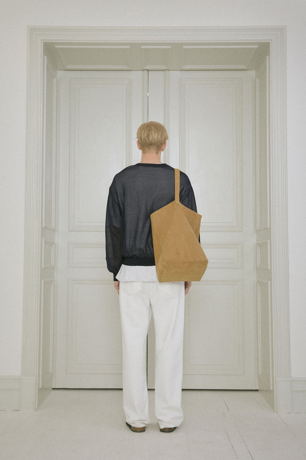 STU - Sheer V-Neck Knit (Navy) product image 4 | TRAB K-Fashion Australia