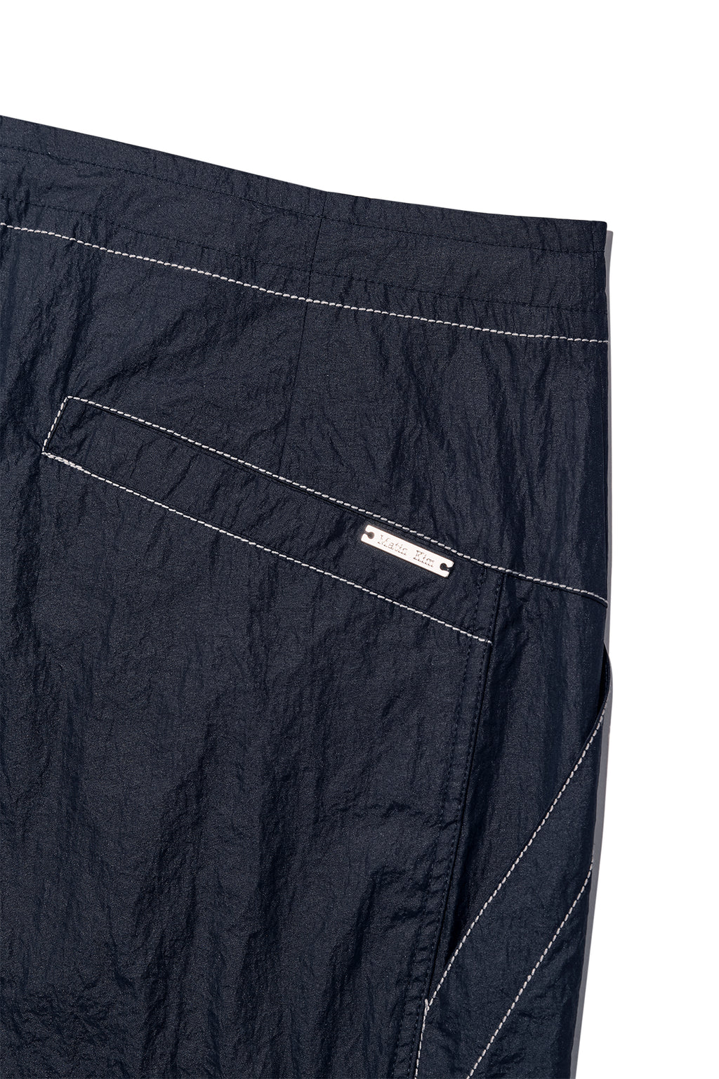 Matin Kim - Stitch Point Nylon Pants (Navy) product image 7 | TRAB K-Fashion Australia