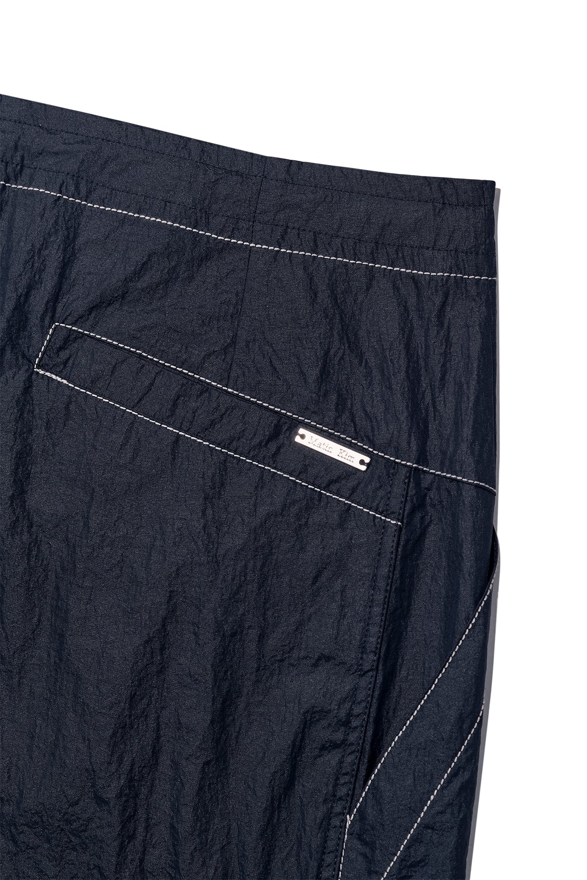 Matin Kim - Stitch Point Nylon Pants (Navy) product image 7 | TRAB K-Fashion Australia