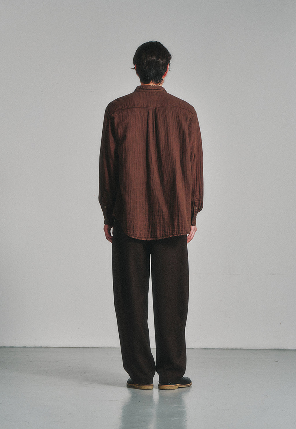 Art if acts - Comfy Side Tuck Curved Trousers (Brown) product image 4 | TRAB K-Fashion Australia
