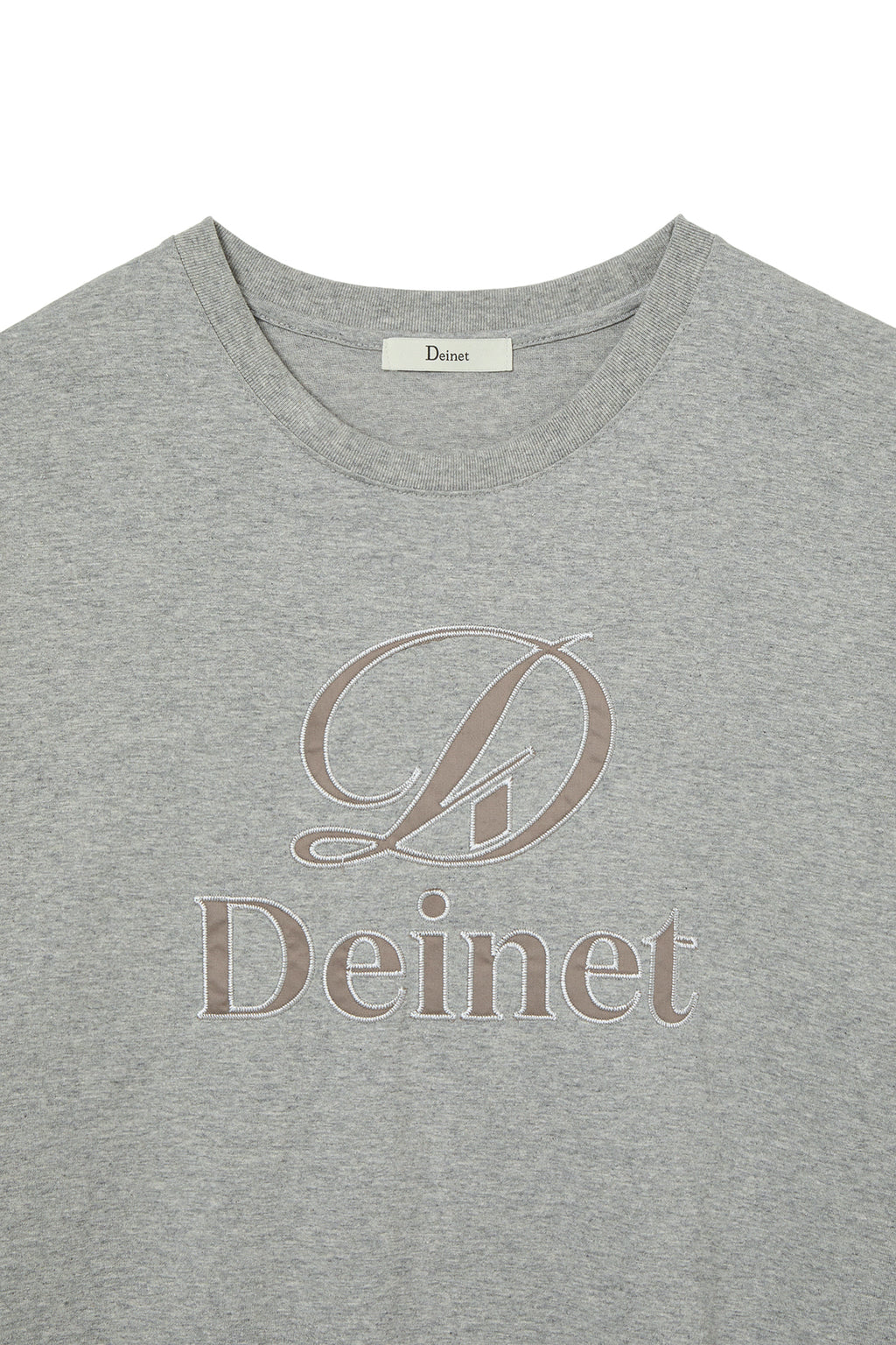 Deinet - Application Stitch T-Shirt (Melange Grey) product image 11 | TRAB K-Fashion Australia
