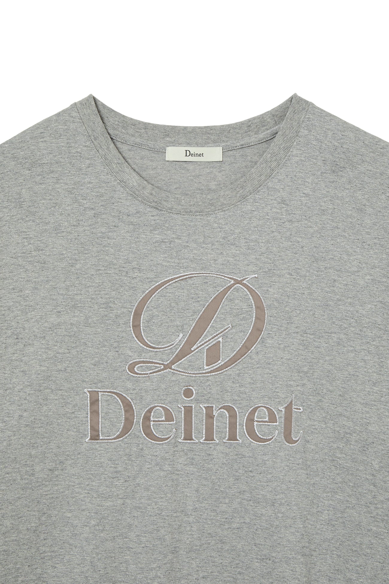 Deinet - Application Stitch T-Shirt (Melange Grey) product image 11 | TRAB K-Fashion Australia