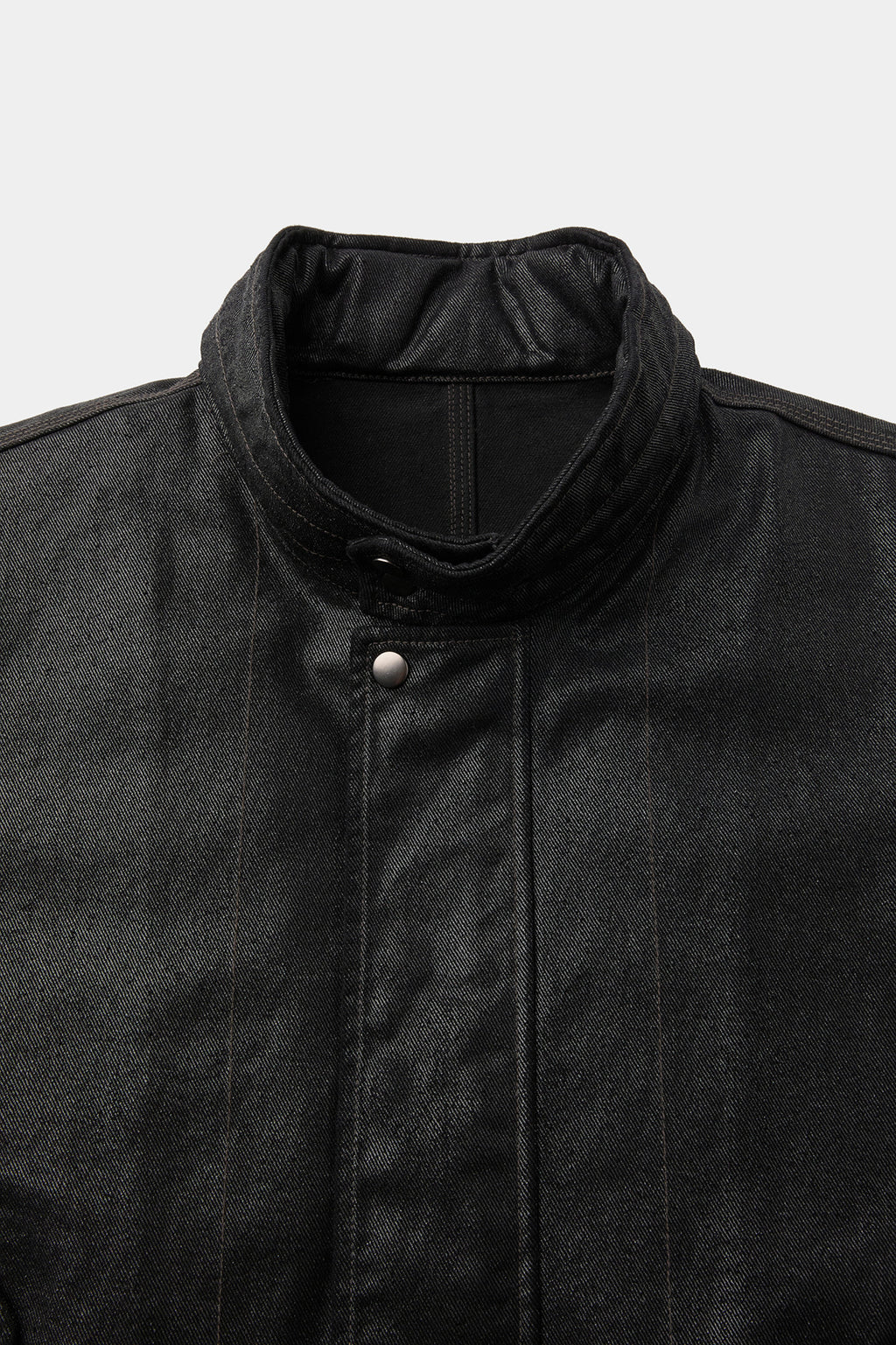 Coor - Coated Denim Stand Neck Jumper (Black) product image 5 | TRAB K-Fashion Australia