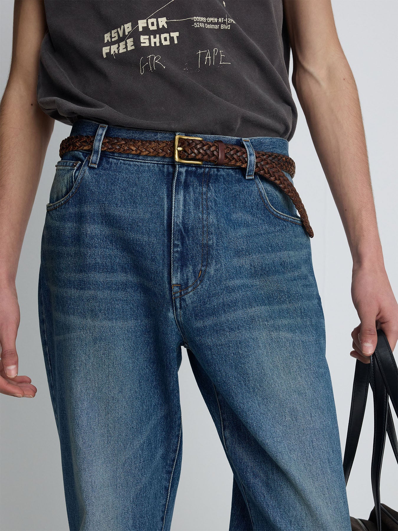 Tonywack - Flared-Leg Reconstructed Denim Jeans (Vintage Blue) product image 10 | TRAB K-Fashion Australia