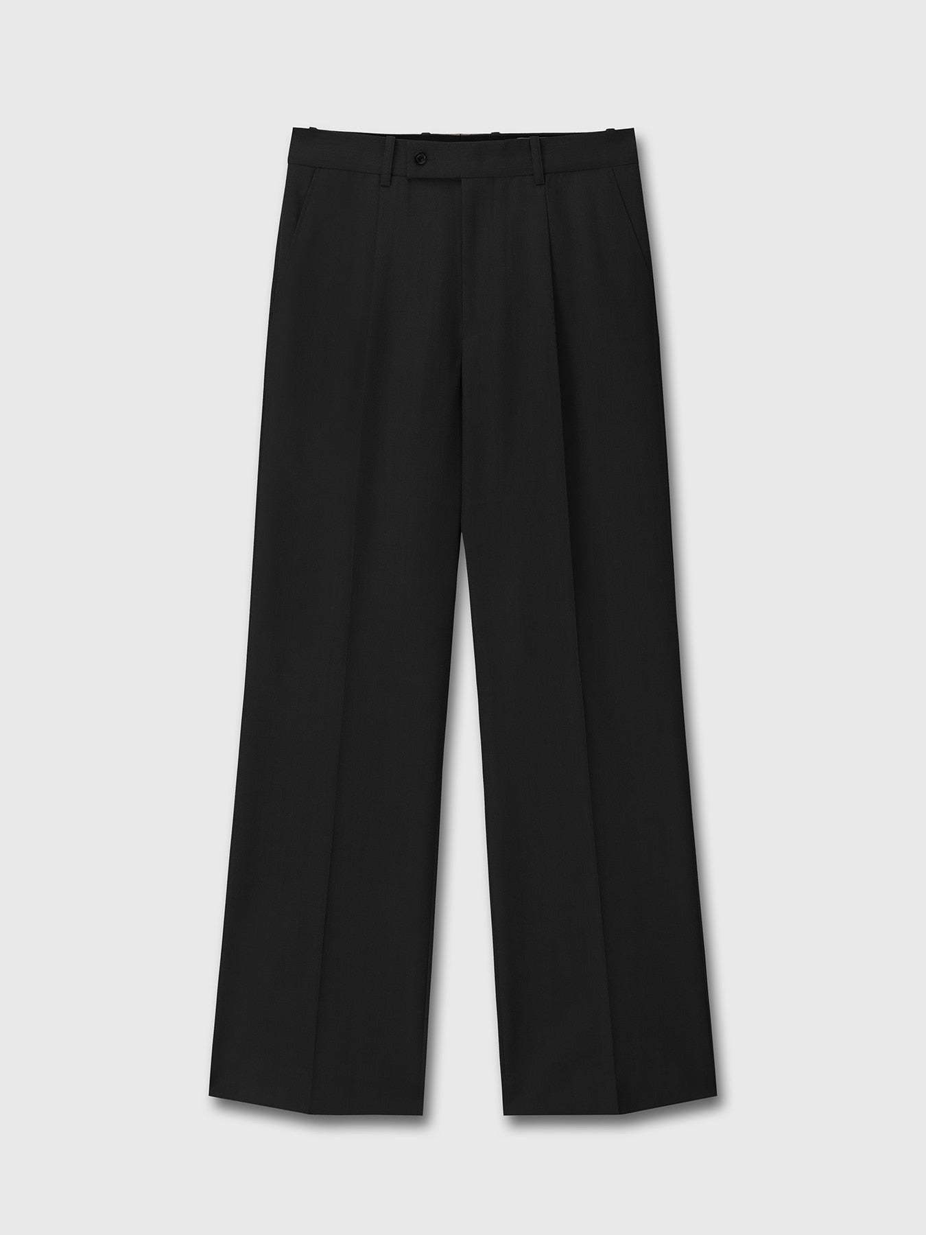 Tonywack - Wool Twill Wide-Leg Pleated Trousers (Black) product image 9 | TRAB K-Fashion Australia