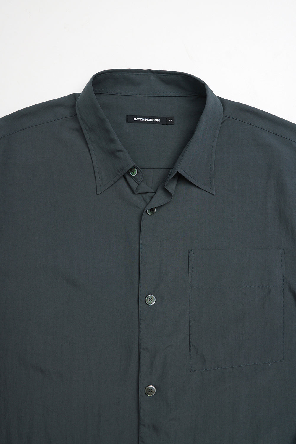 Hatchingroom - Crop Shirt 1/2 Green (Charcoal) product image 3 | TRAB K-Fashion Australia