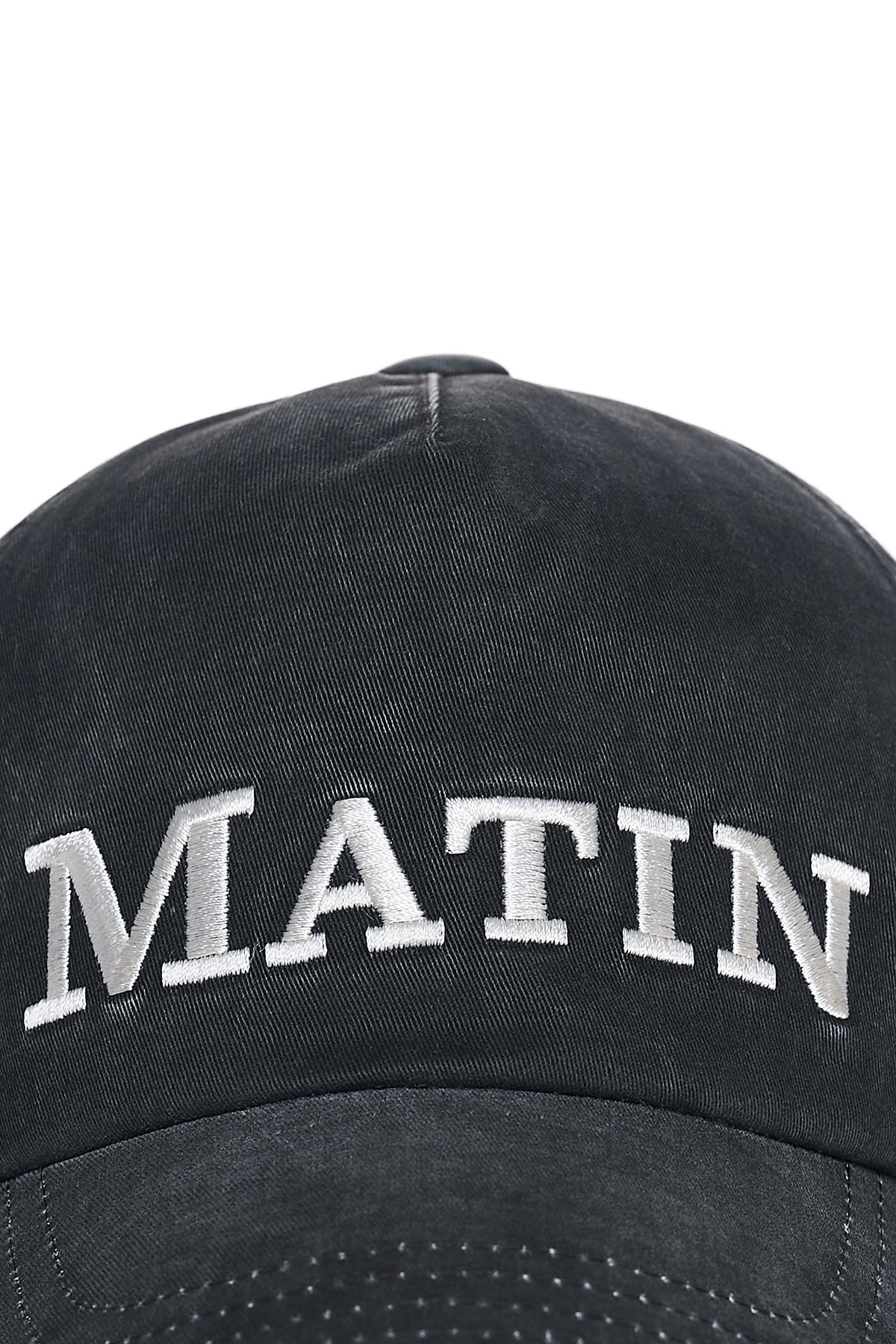 Matin Kim - Matin Flat Crown Ball Cap (Charcoal) product image 4 | TRAB K-Fashion Australia
