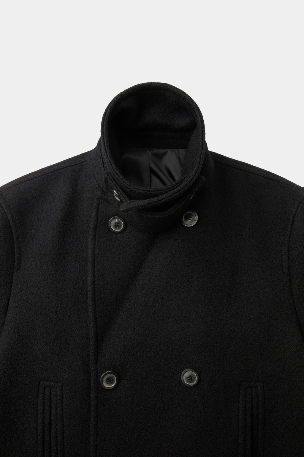 Coor - Wool Double Breasted Pea Coat (Black) product image 6 | TRAB K-Fashion Australia