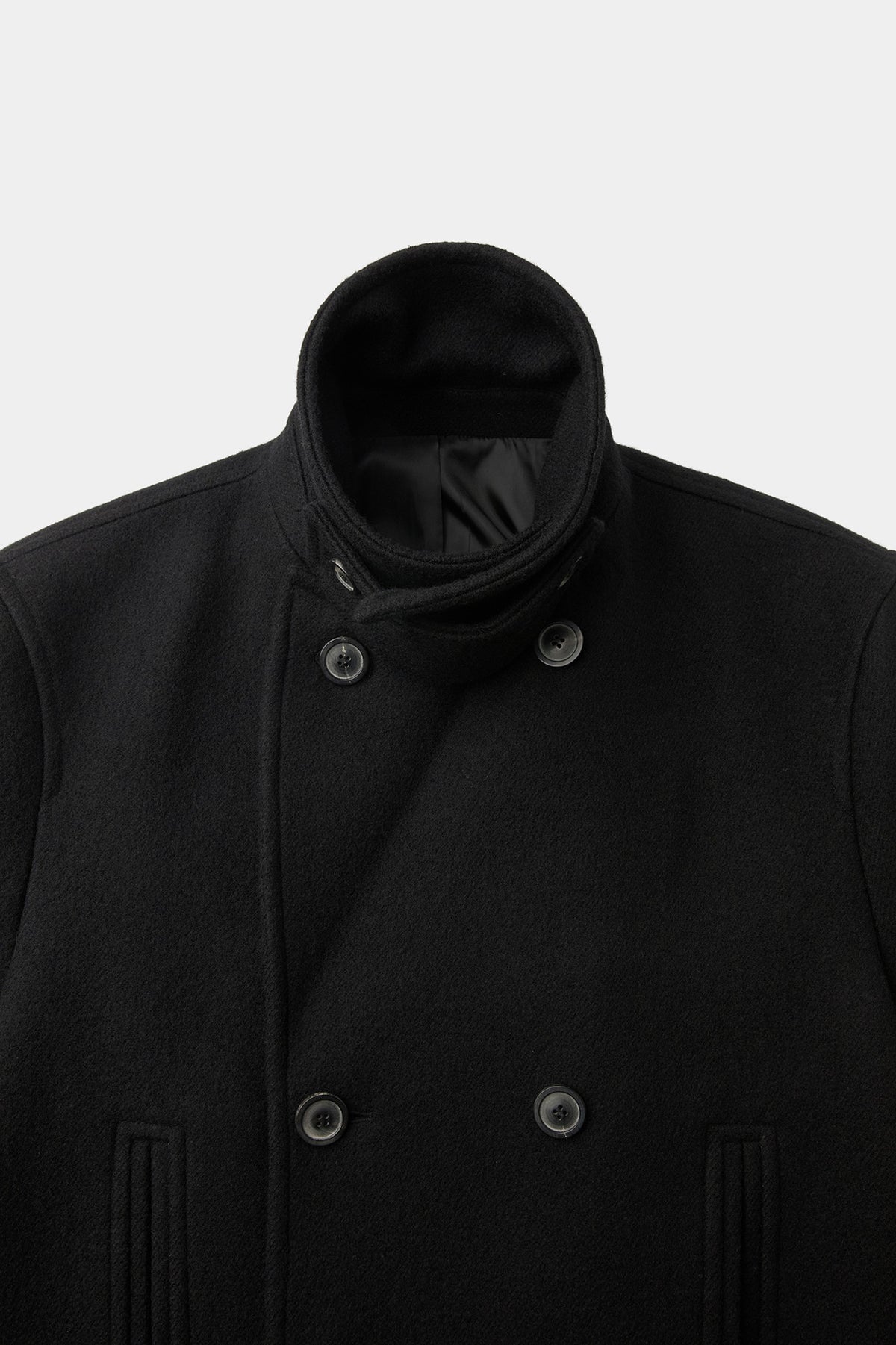 Coor - Wool Double Breasted Pea Coat (Black) product image 6 | TRAB K-Fashion Australia
