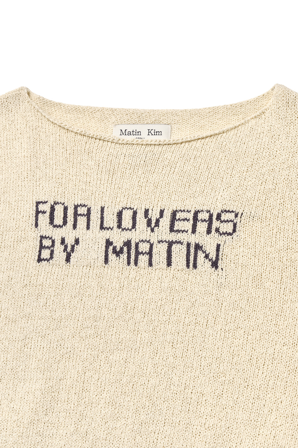 Matin Kim - For Lovers Punching Point Pullover (Ivory) product image 3 | TRAB K-Fashion Australia