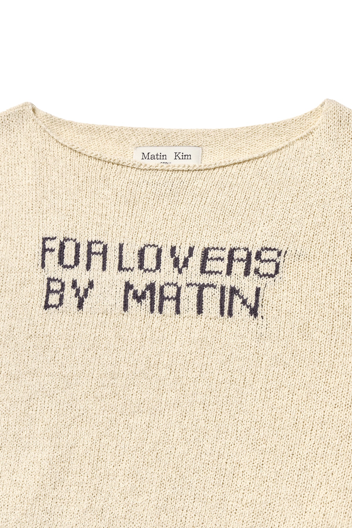 Matin Kim - For Lovers Punching Point Pullover (Ivory) product image 3 | TRAB K-Fashion Australia