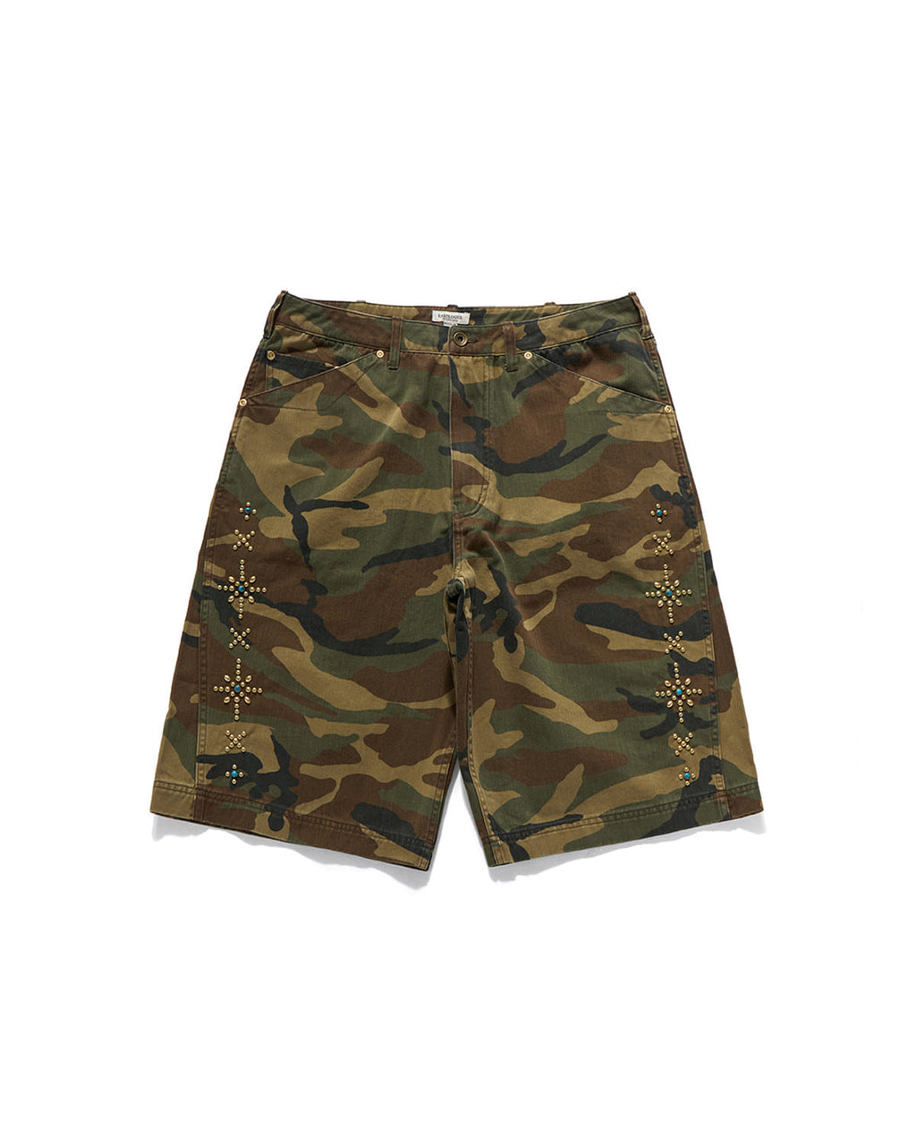 Eastlogue - Rockabilly Curved Shorts (Camo) product image 5 | TRAB K-Fashion Australia
