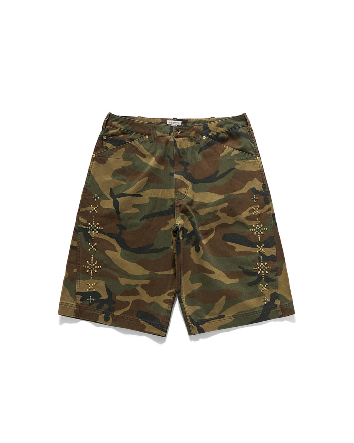 Eastlogue - Rockabilly Curved Shorts (Camo) product image 5 | TRAB K-Fashion Australia