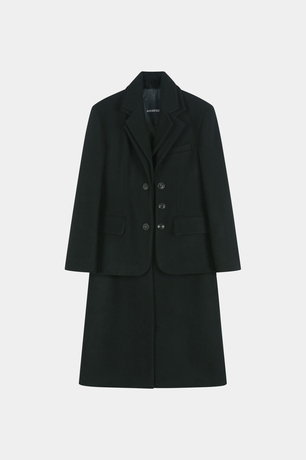 Andersson Bell - Blazer Layered 26 Coat (Black) product image 11 | TRAB K-Fashion Australia