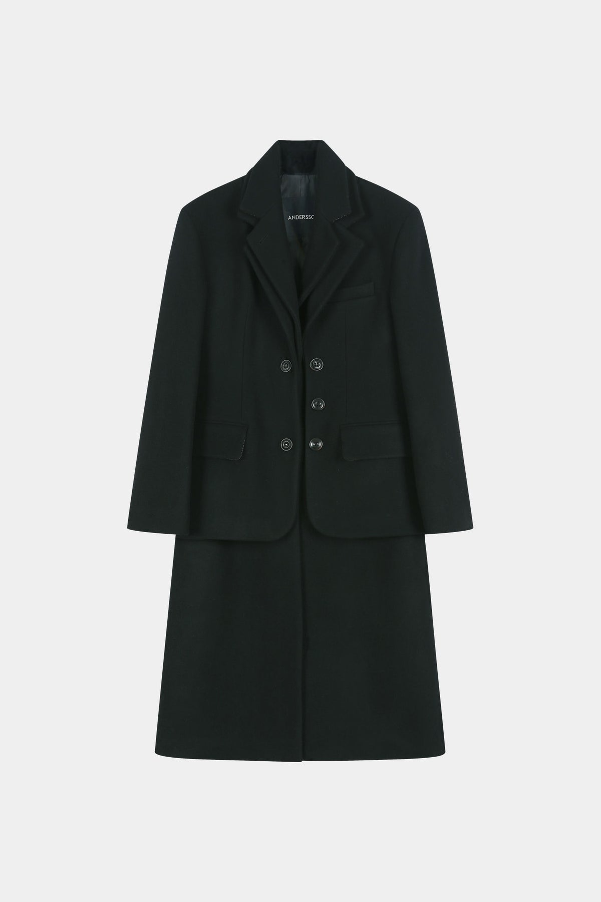 Andersson Bell - Blazer Layered 26 Coat (Black) product image 11 | TRAB K-Fashion Australia
