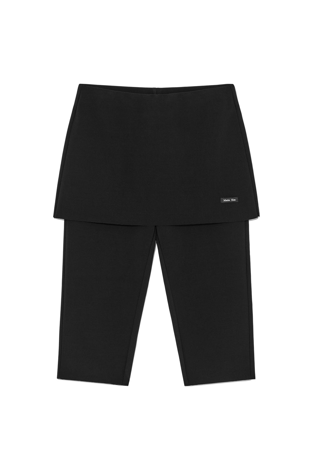 Matin Kim - Banding Capri Skirt Pants (Black) product image 1 | TRAB K-Fashion Australia