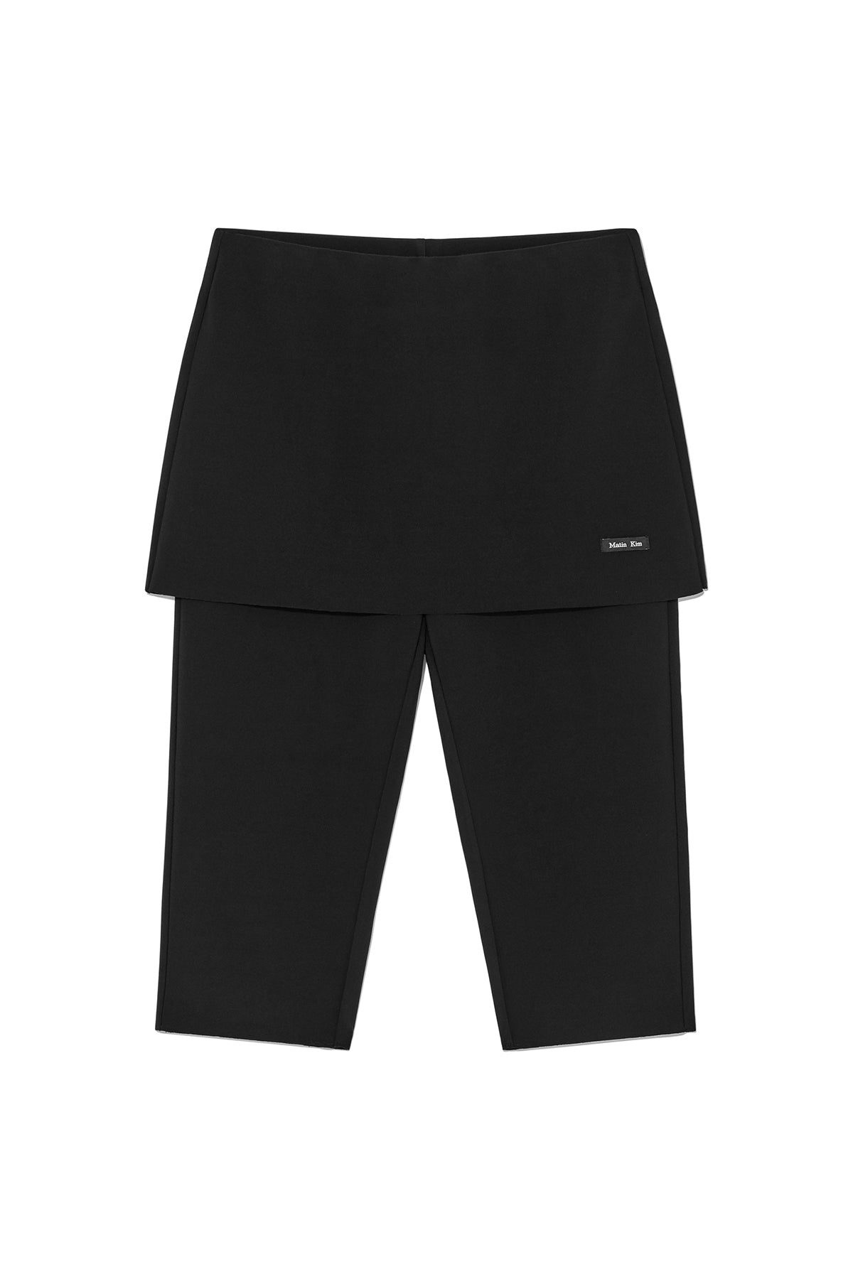 Matin Kim - Banding Capri Skirt Pants (Black) product image 1 | TRAB K-Fashion Australia