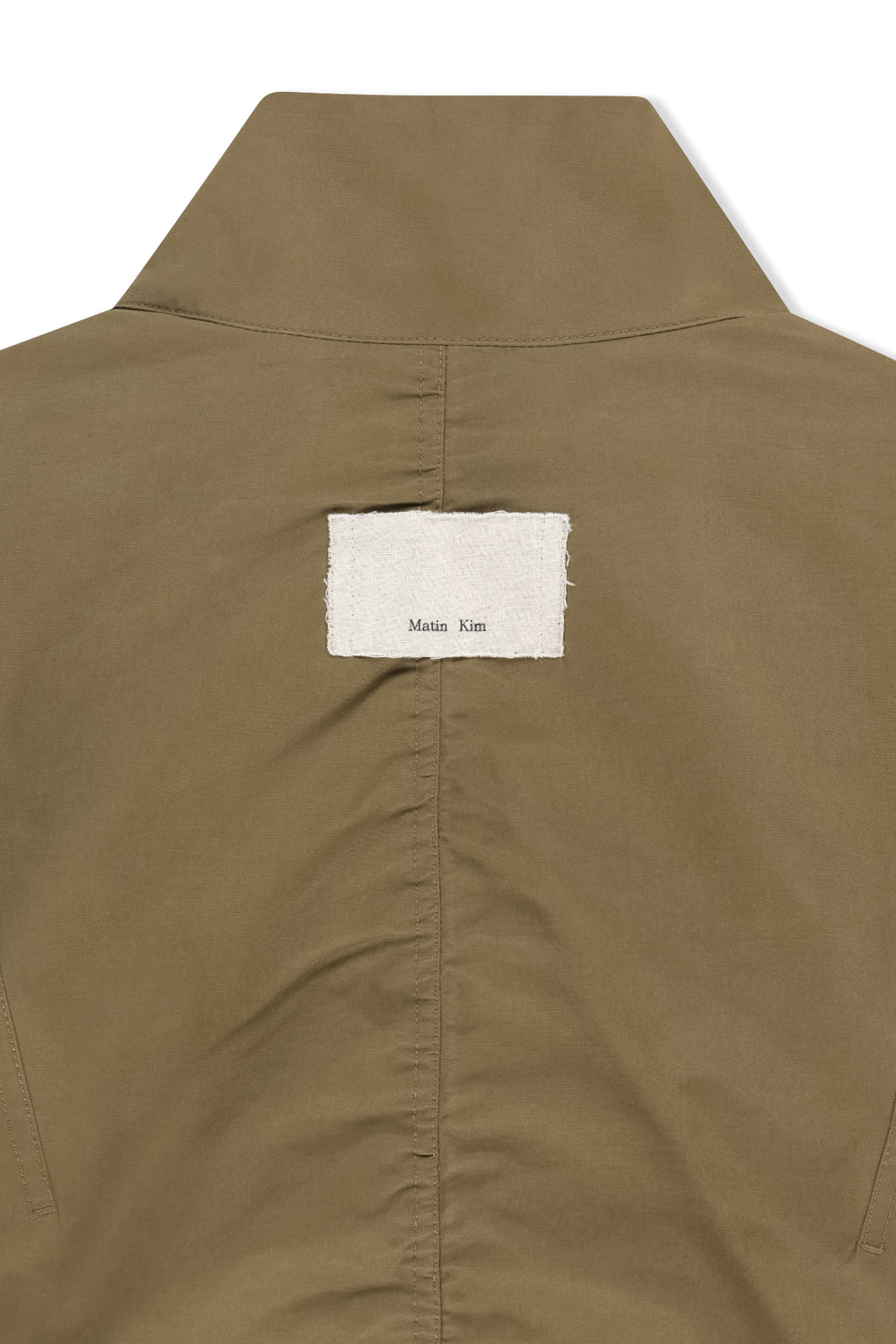 Matin Kim - Buckle High Neck Utility Jumper (Khaki) product image 7 | TRAB K-Fashion Australia