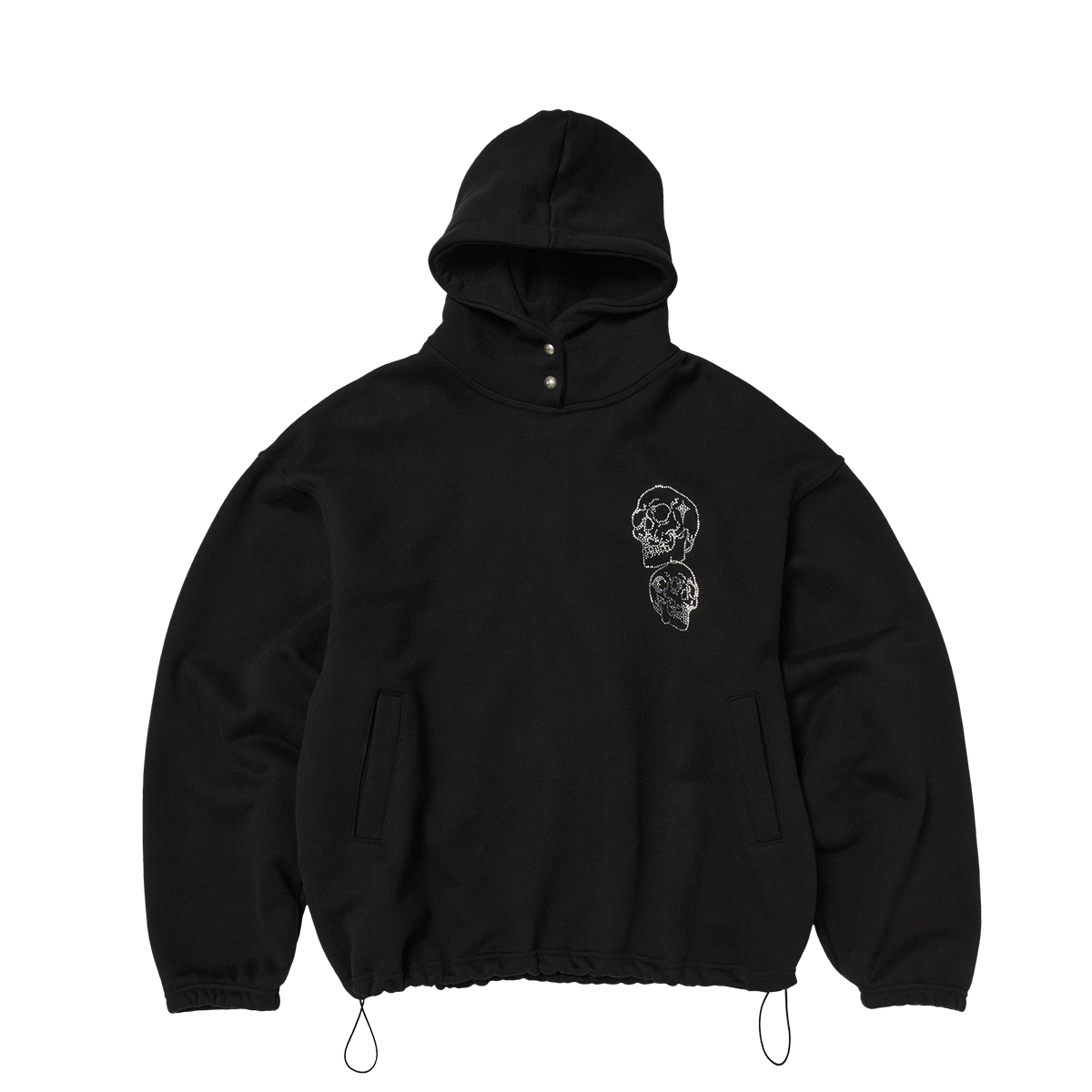 Thug Club - TC Angels Crystal Embellished Hoodie (Black) product image 1 | TRAB K-Fashion Australia