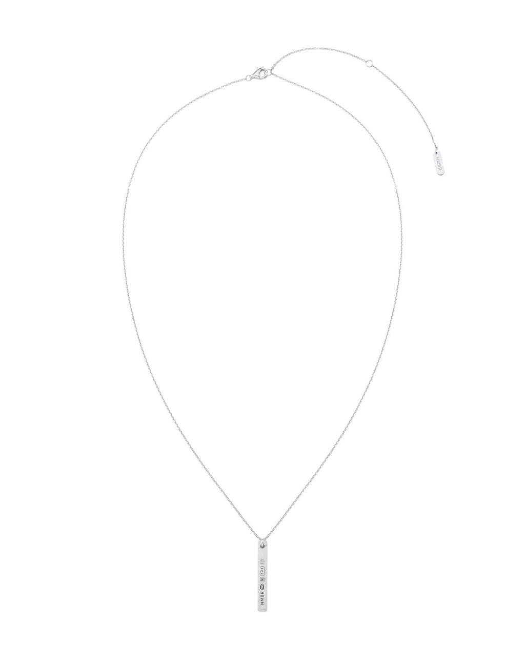 Numbering - Engraved Bar Pendant Necklace #7852 product image 6 | TRAB K-Fashion Australia