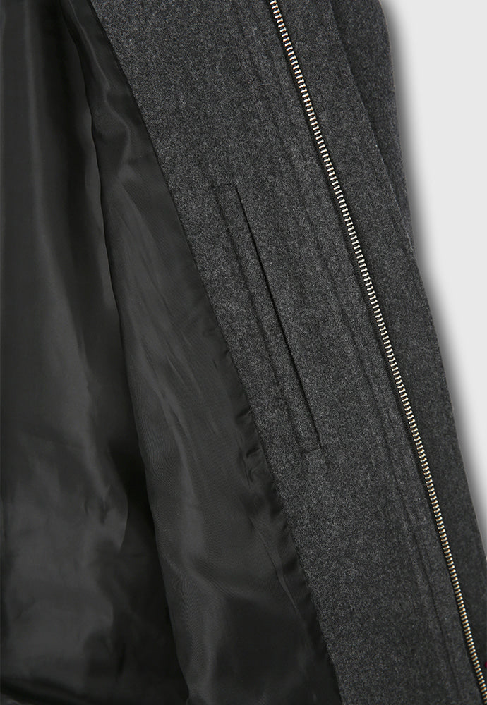 Tonywack - Merino Wool Chest Pocket Blouson Australian Wool 100% (Dark Grey) product image 13 | TRAB K-Fashion Australia