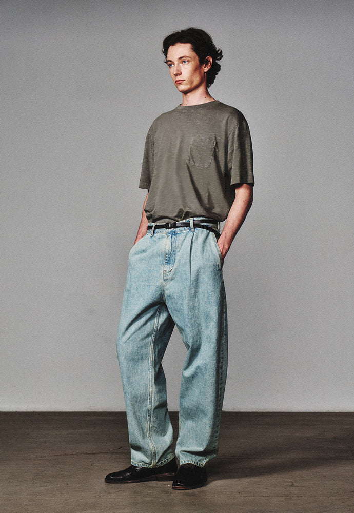 Art if acts - Garment Dyed Slub Pocket T-Shirt (Cliff) product image 2 | TRAB K-Fashion Australia