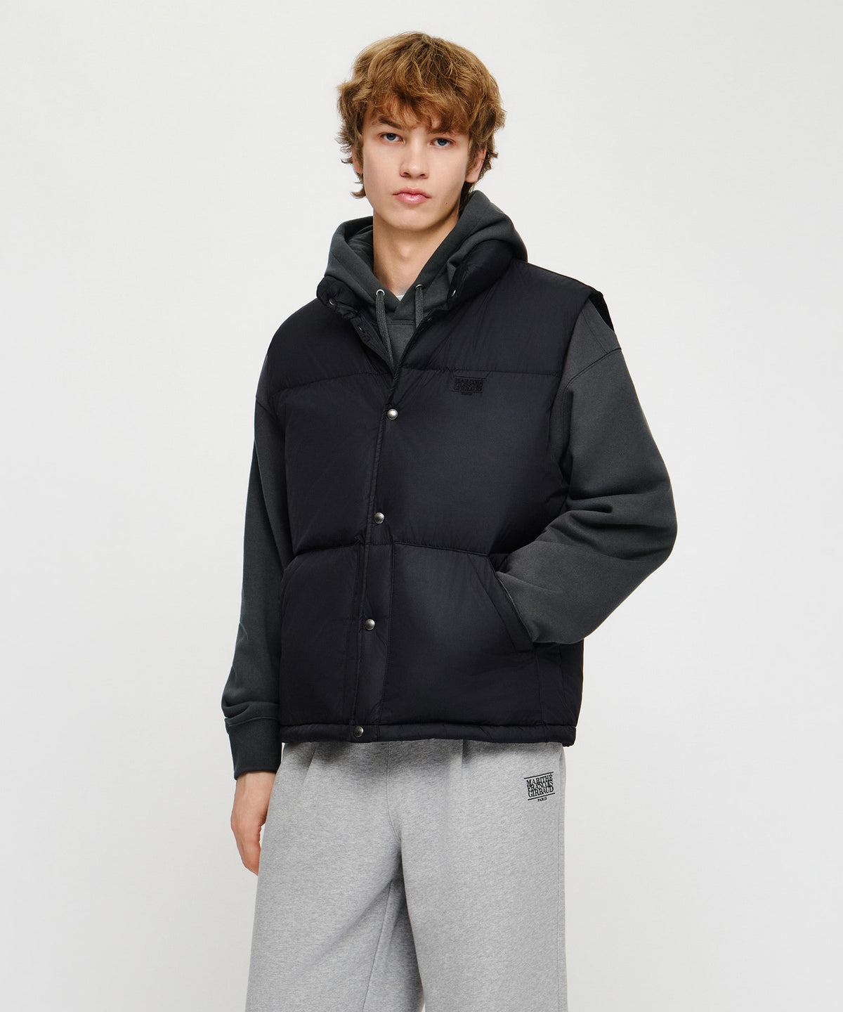 Marithe & Francois Girbaud - High Neck Down Vest (Black) product image 2 | TRAB K-Fashion Australia