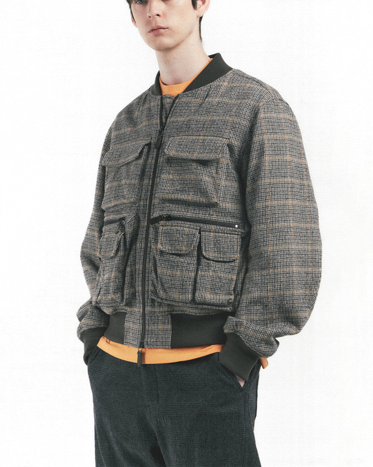 Eastlogue - Shooting Wool Blouson (Beibe Gun Club Check) product image 2 | TRAB K-Fashion Australia