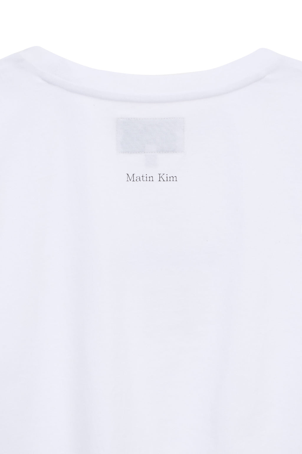 Matin Kim - Hangeul Circle Point Logo Top (White) product image 5 | TRAB K-Fashion Australia