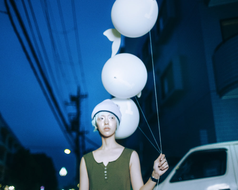 Coyseio - Reversible Drawstring Beanie (Blue Charcoal) product image 3 | TRAB K-Fashion Australia
