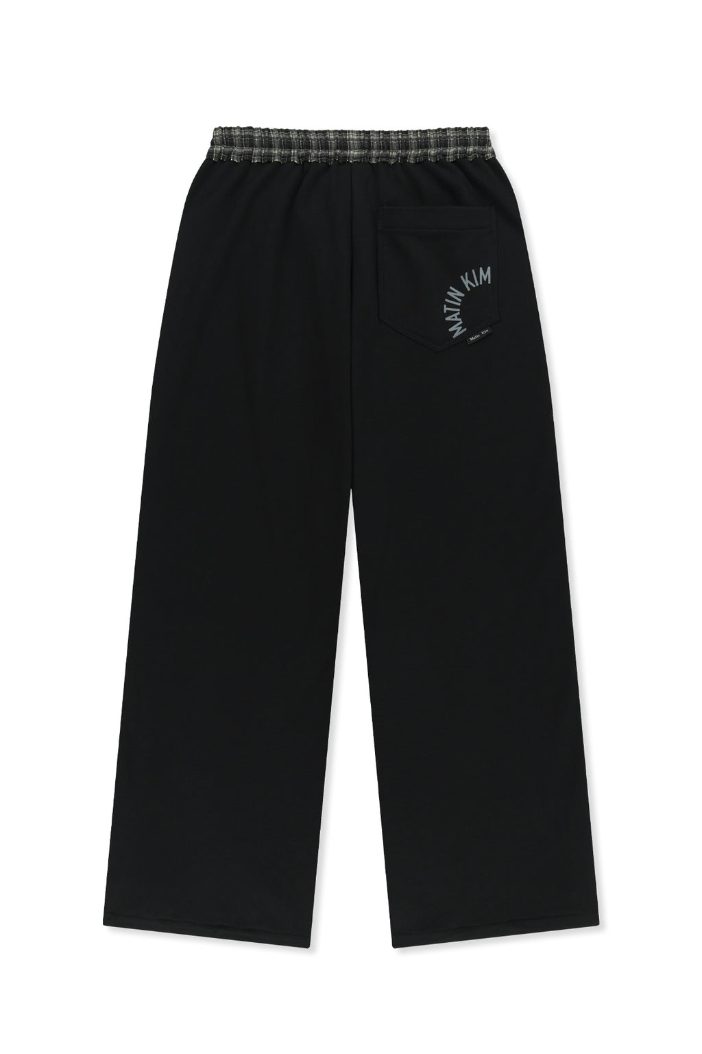 Matin Kim - Check Mix Jersey Pants (Black) product image 2 | TRAB K-Fashion Australia