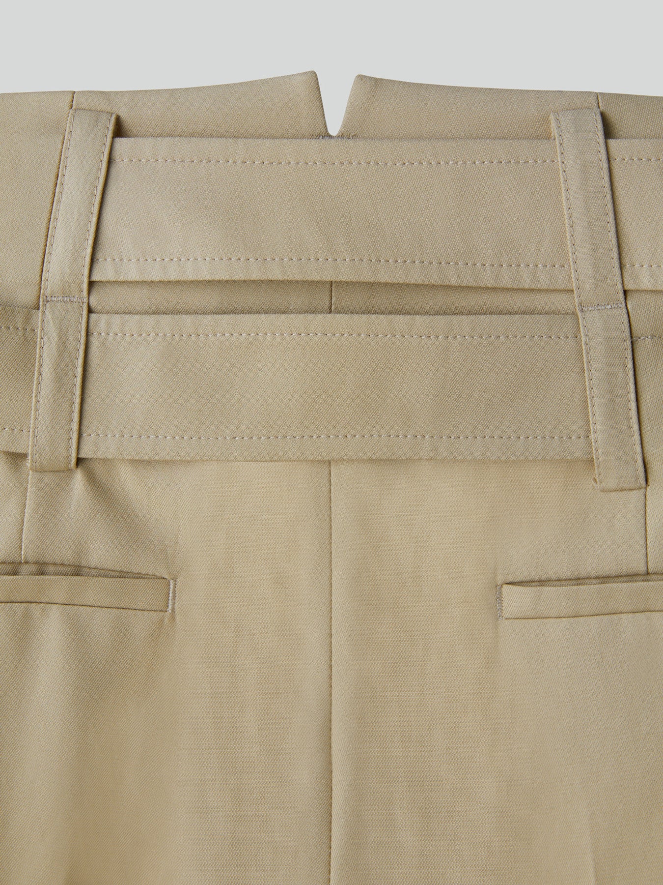 Recto - High Waist Belted Pants (Khaki Beige) product image 8 | TRAB K-Fashion Australia