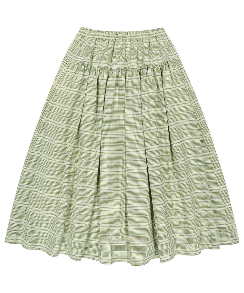 Coyseio - Wide Shirring Skirt (Light Green) product image 15 | TRAB K-Fashion Australia