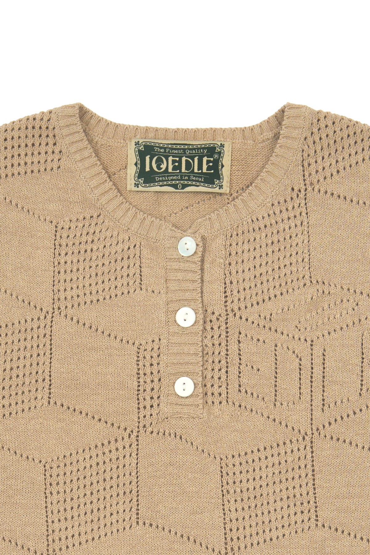 Ioedle - Architectural Infinite Hexagonal Mesh Vest (Beige) product image 4 | TRAB K-Fashion Australia
