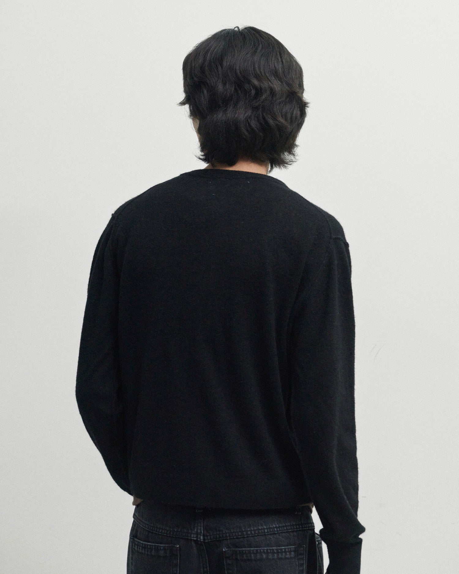 Brownyard - Soft Round Cardigan (Black) product image 3 | TRAB K-Fashion Australia