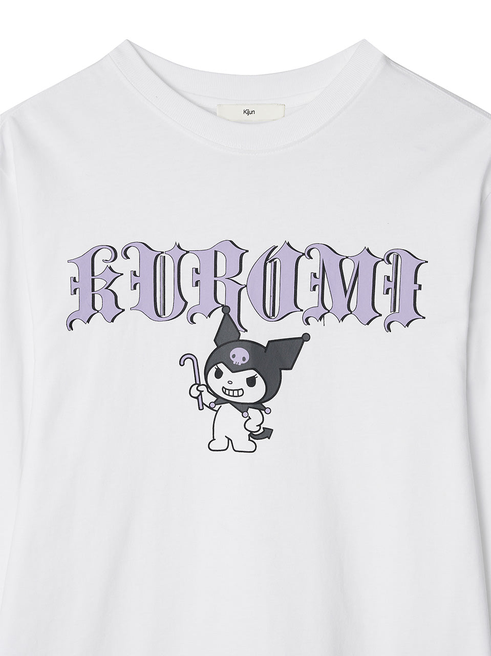 Kijun - Baddie Kuromi Long Sleeve Tee (Off-White) product image 10 | TRAB K-Fashion Australia