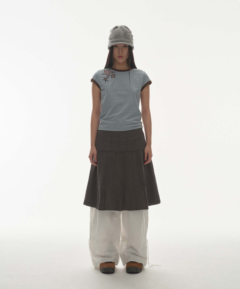 Coyseio - Coy Visor Crochet Beanie (Melange Grey) product image 5 | TRAB K-Fashion Australia