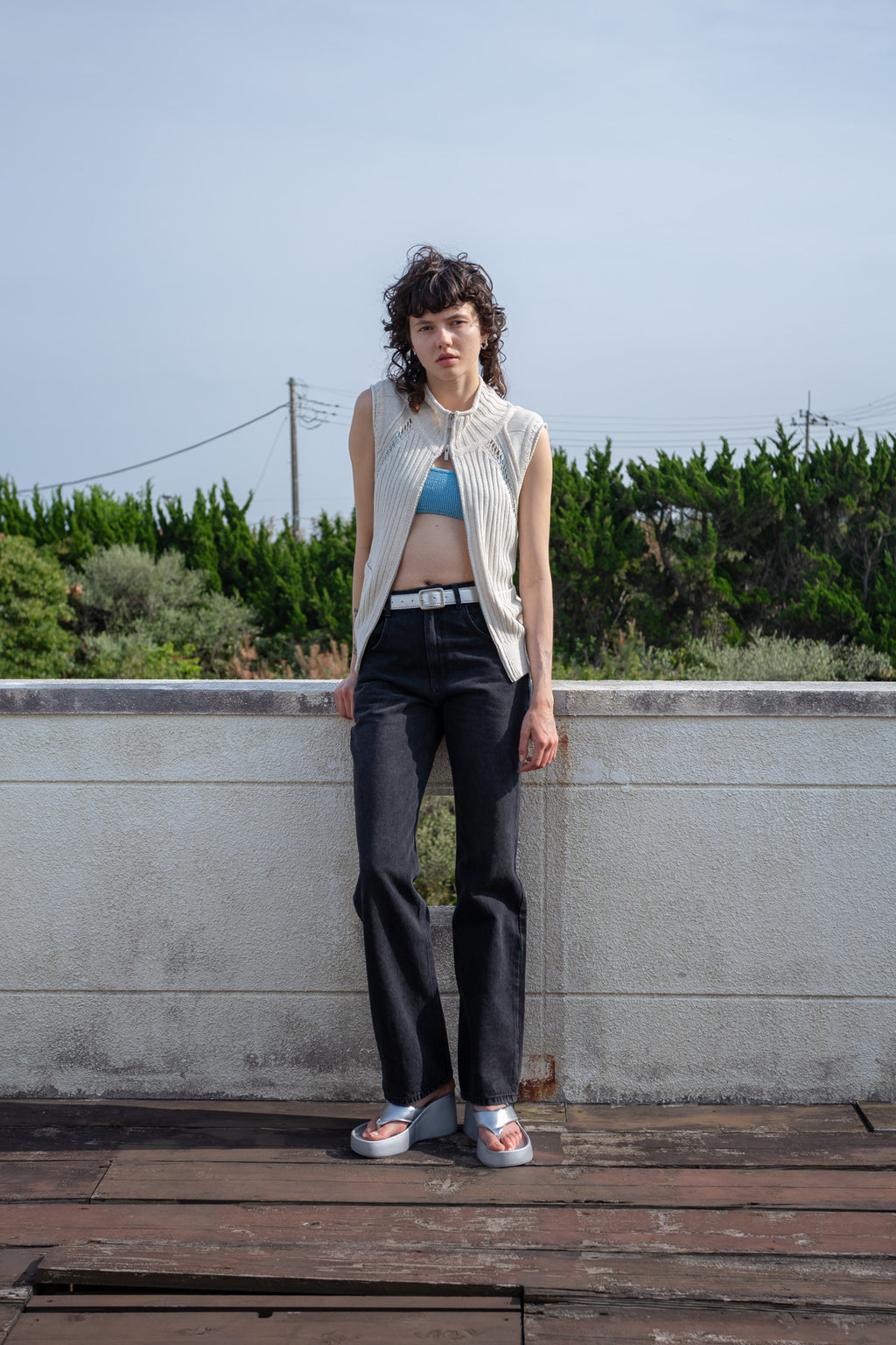 Matin Kim - Pocket Washed Point Denim Pants (Black) product image 12 | TRAB K-Fashion Australia