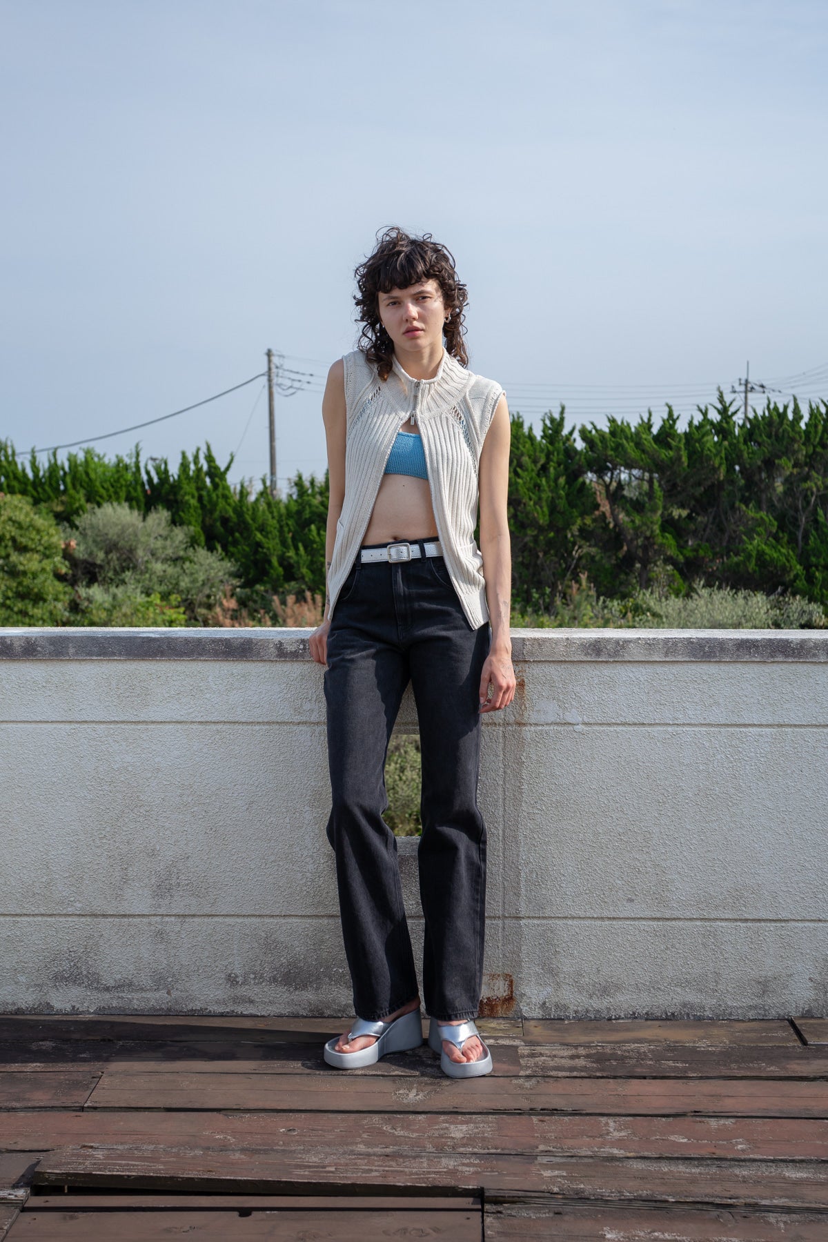 Matin Kim - Pocket Washed Point Denim Pants (Black) product image 12 | TRAB K-Fashion Australia