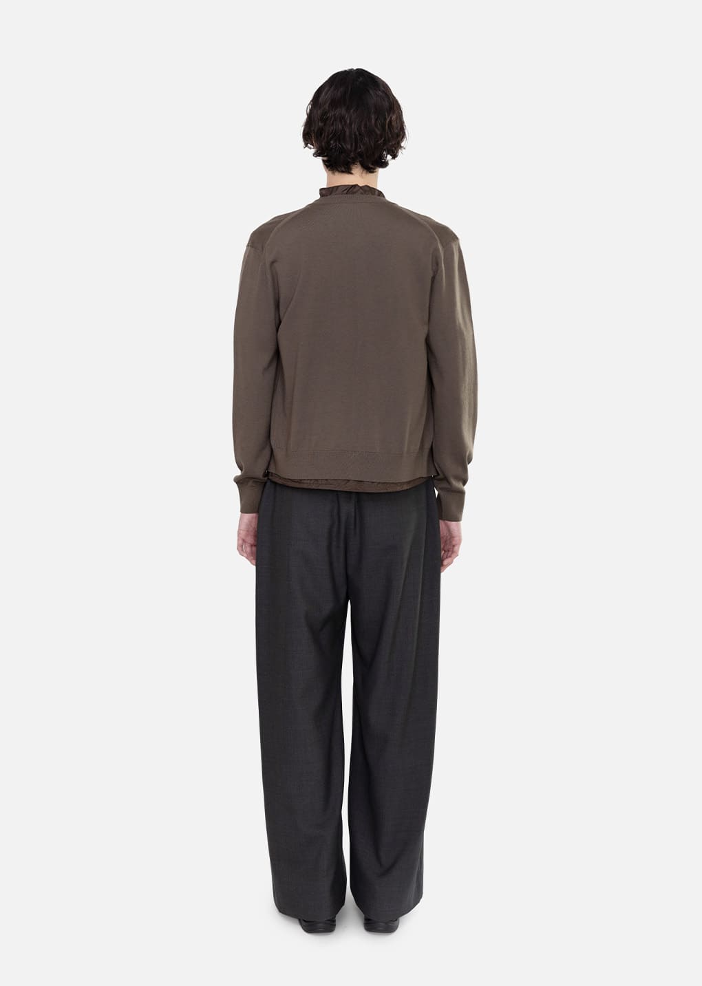 Amomento - Sheer Hoodie Anorak (Brown) product image 4 | TRAB K-Fashion Australia