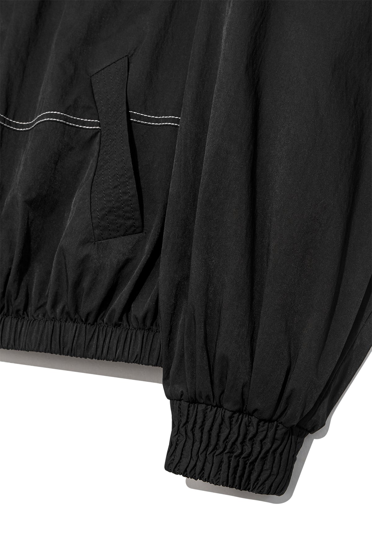 Matin Kim - Washed Volume Bomber Jumper (Black) product image 5 | TRAB K-Fashion Australia