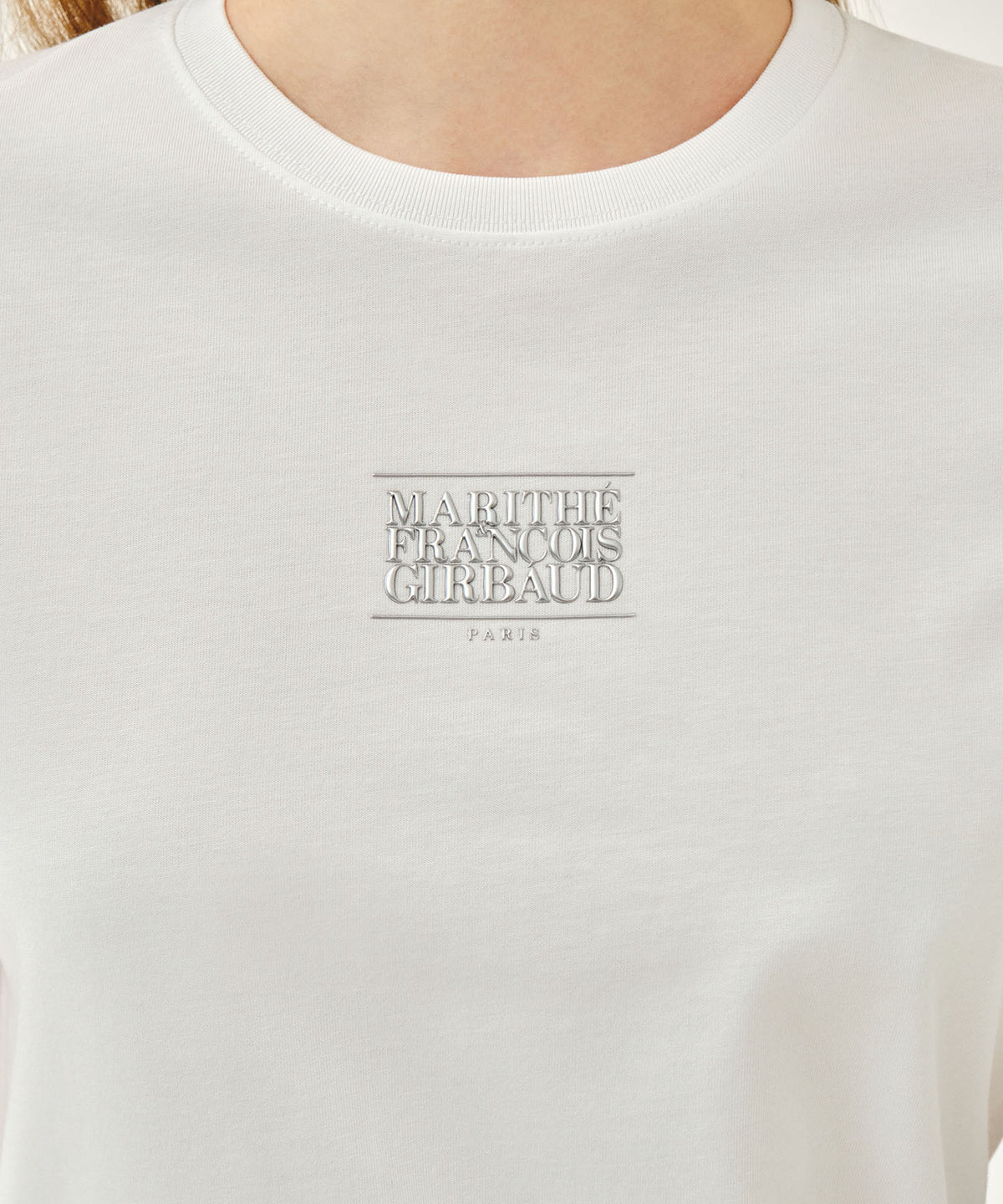 Marithe & Francois Girbaud - Small Classic Logo Tee (White) product image 4 | TRAB K-Fashion Australia