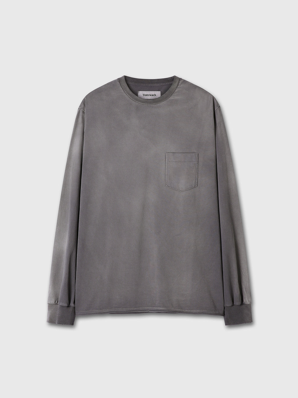 Tonywack - Garment Dyed Long Sleeve Crew (Smoke Grey) product image 8 | TRAB K-Fashion Australia
