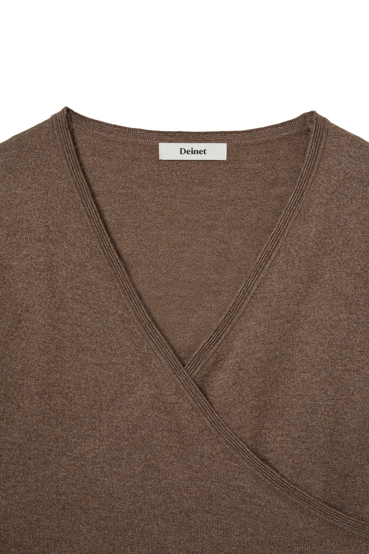 Deinet - V-Neck Metal Knit (Brown) product image 3 | TRAB K-Fashion Australia