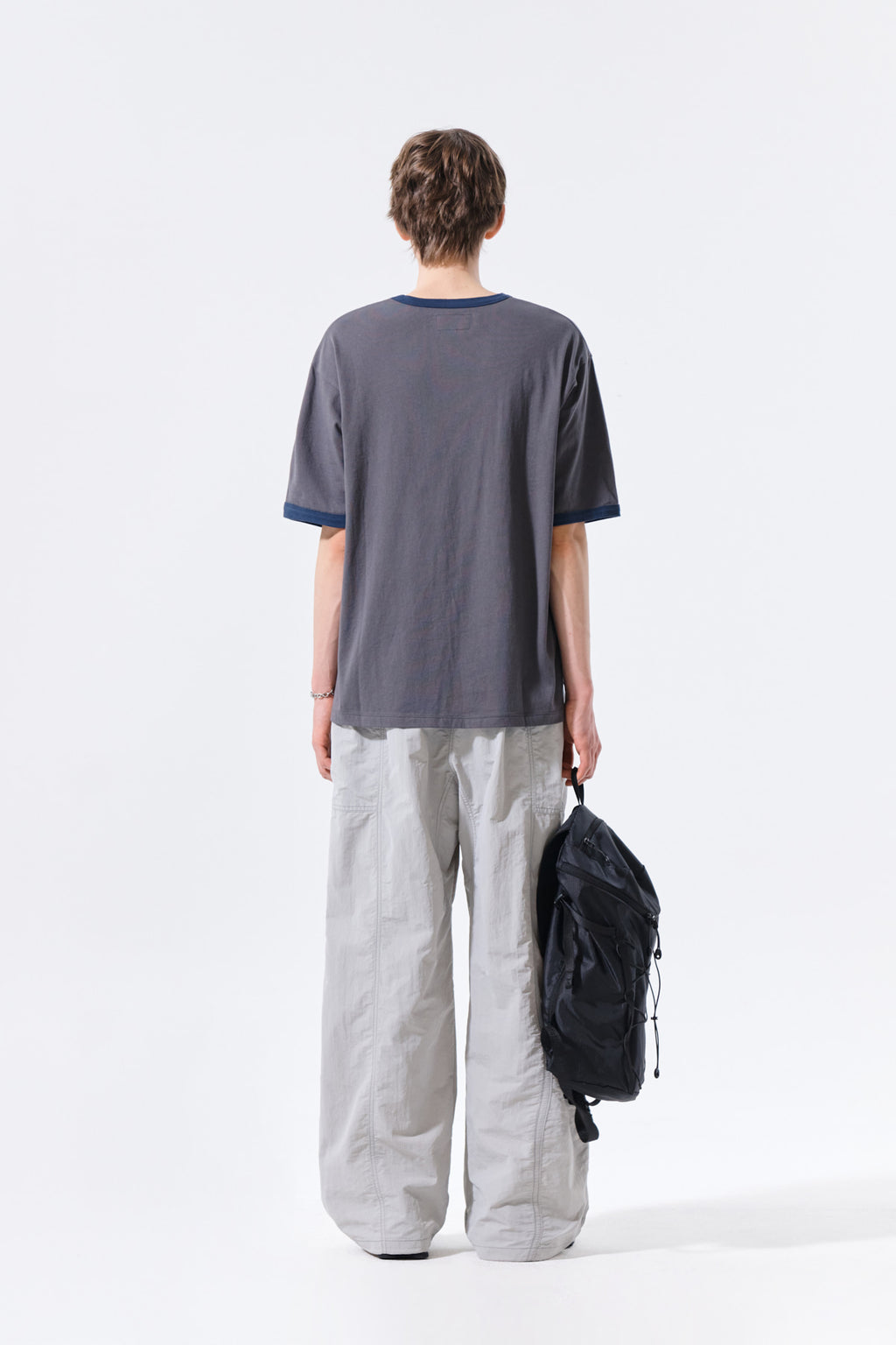 Matin Kim - Matin Logo Ringer Top (Charcoal) product image 7 | TRAB K-Fashion Australia