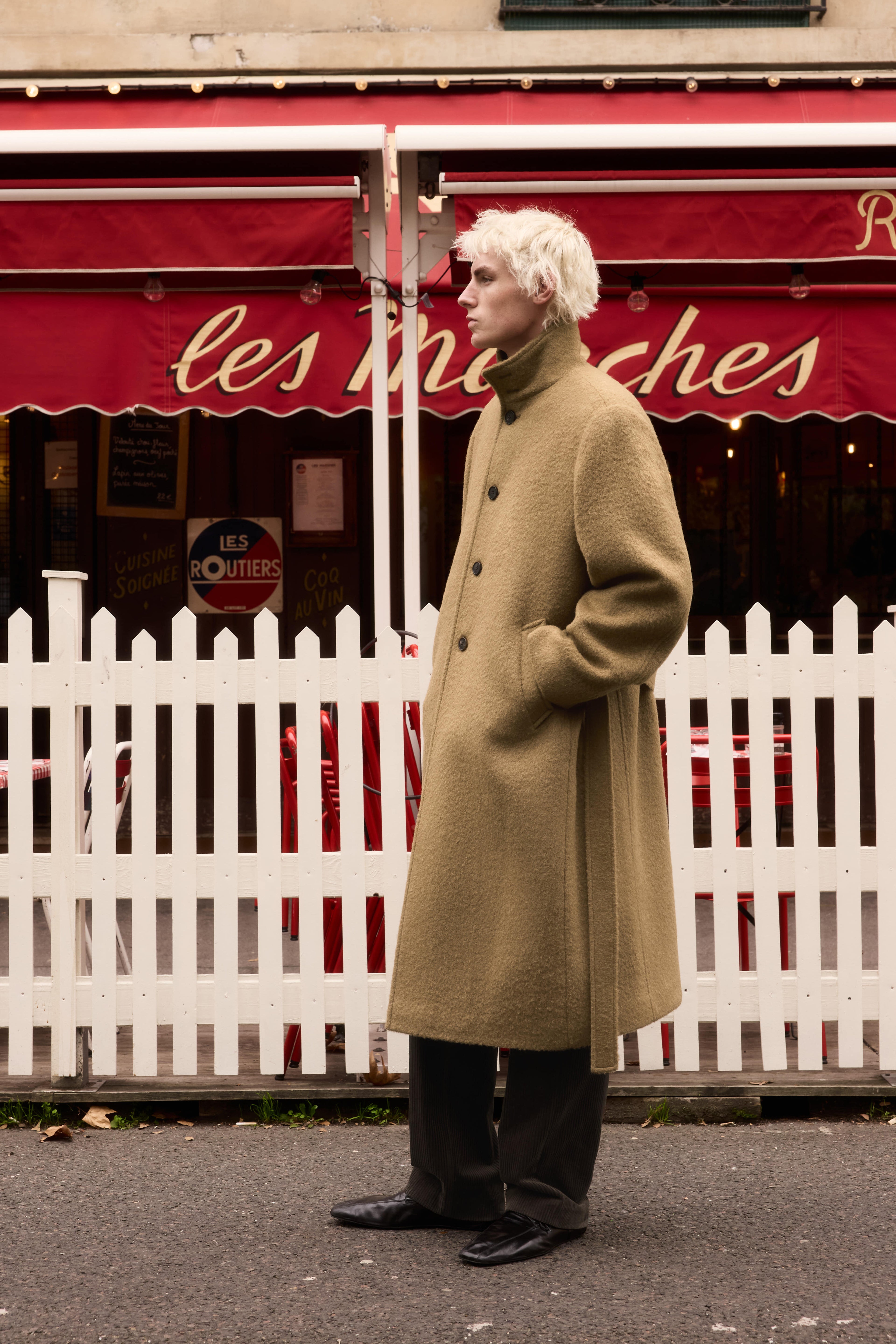 STU - High Neck Alpaca Mac Coat In (Camel) product image 4 | TRAB K-Fashion Australia