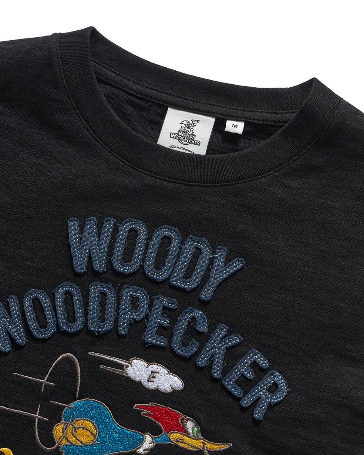 Eastlogue - Flyling Woody Applique T-shirt (Black) product image 3 | TRAB K-Fashion Australia