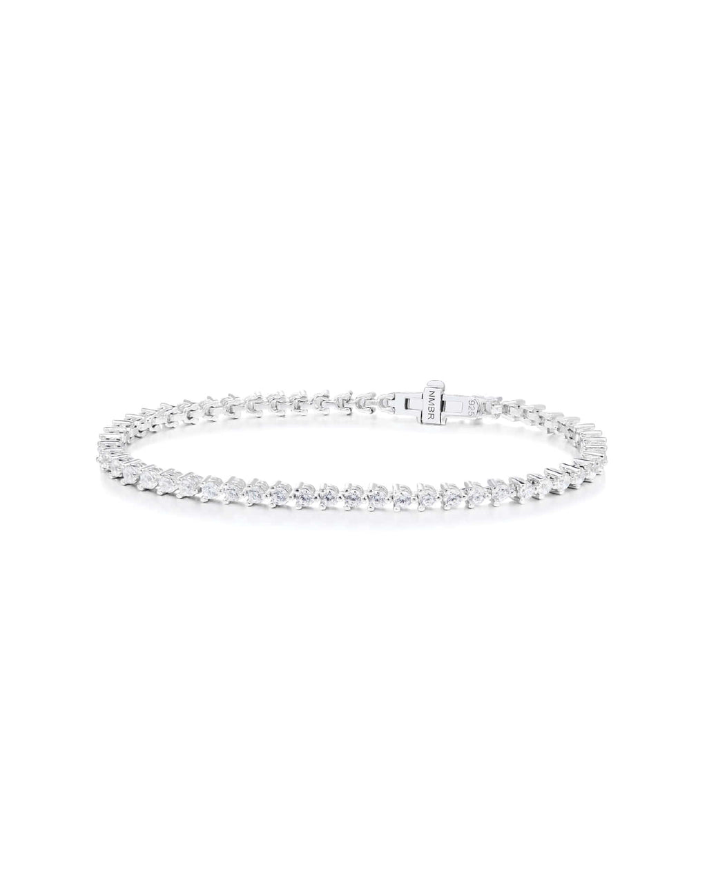 Numbering - N-dia Tennis Bracelet / 3 Prong (2mm) #3910 product image 4 | TRAB K-Fashion Australia