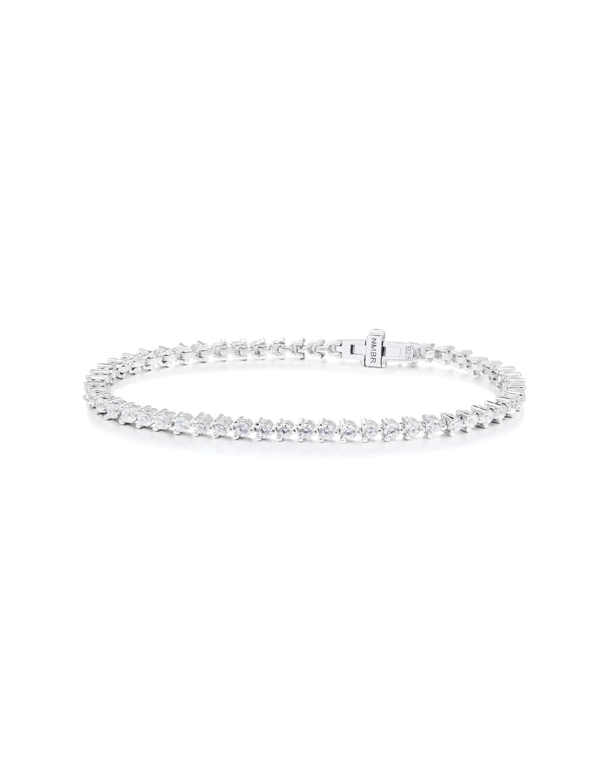 Numbering - N-dia Tennis Bracelet / 3 Prong (2mm) #3910 product image 4 | TRAB K-Fashion Australia