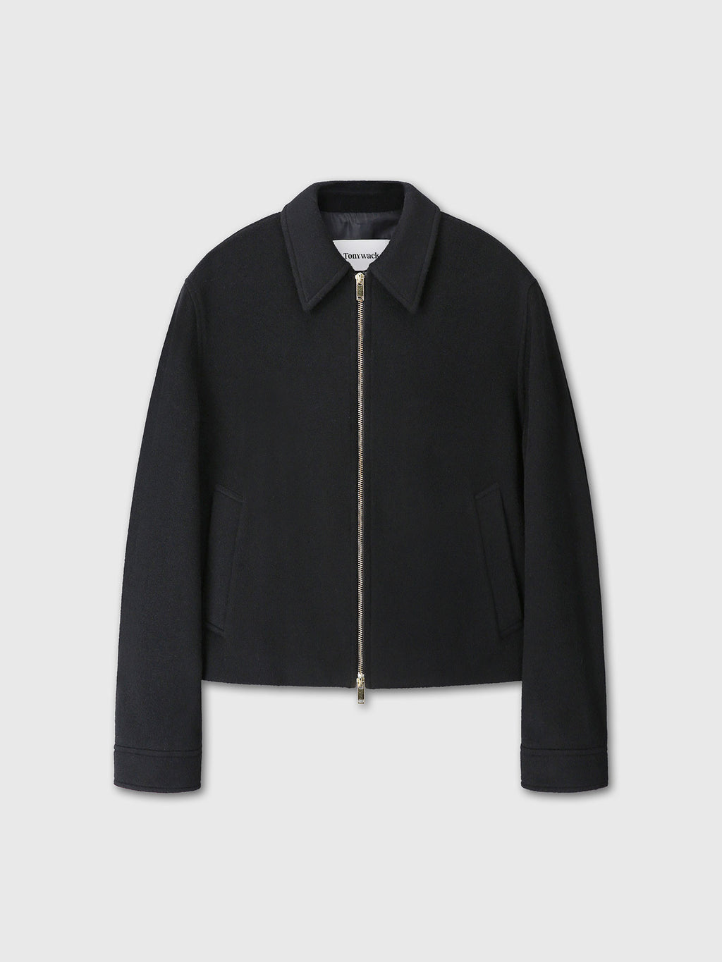 Tonywack - Wool And Cashmere Zippered Jacket (Black) product image 9 | TRAB K-Fashion Australia